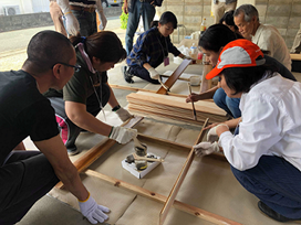 「空き家活用DIY体験会」（久留米市主催）を開催しました。